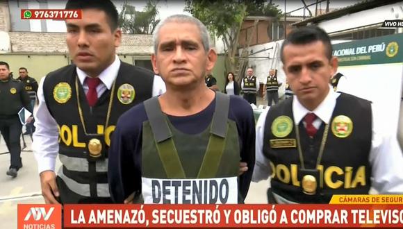 Luis Felipe Muñoz Serpa fue capturado en Santiago de Surco. (Captura: ATV Noticias)