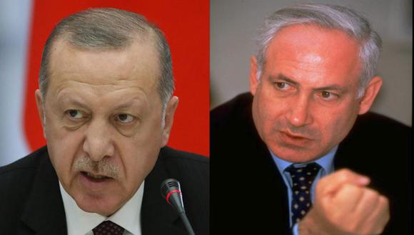 El presidente de Turquía, Recep Tayyip Erdoğan, y el presidente de Israel, Benjamín Netanyahu. (Foto: Getty)