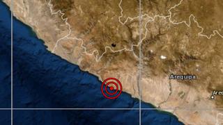 IGP: sismo de magnitud 4,2 se reportó en Caravelí, Arequipa