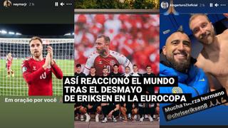 Eurocopa 2020: Así fue la reacción del mundo del fútbol tras el desmayo de Eriksen