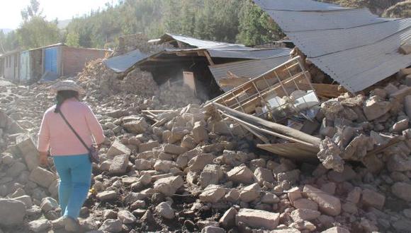 Entregarán bonos de hasta S/31 mil para viviendas afectadas por sismo en Caylloma, en Arequipa. (USI)