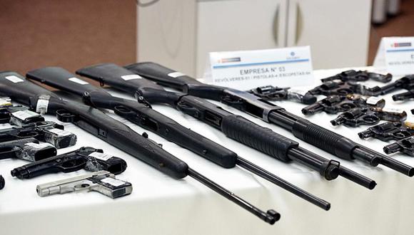 Sucamec recuperó más de 6 mil armas de fuego en lo que va del año