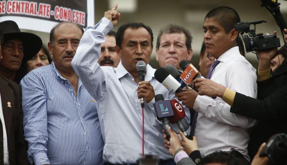 Gregorio Santos evalúa reclamar la Presidencia regional de Cajamarca tras ser liberado. (Renzo Salazar/Perú21)