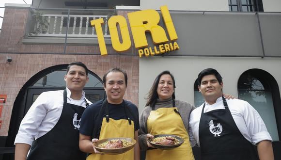 César Choy y Marjorie Flores son los socios detrás de Tori Pollería. (Foto: Britanie Arroyo Dueñaz / GEC)