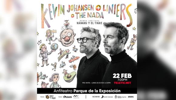 Johansen, Liniers y The Nada presentarán un espectáculo conjunto en Lima.