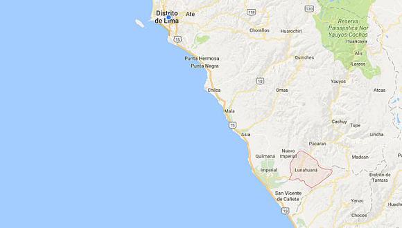 Sismo de 4.1 grados en la escala de Richter sacudió Lima esta tarde. (Google Maps)