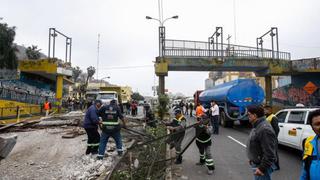 Carretera Central: En 10 días colocarán puente provisional en reemplazo del que cayó en Ate