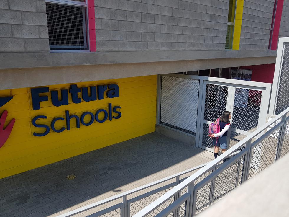 Agresión a dos escolares ocurrió en el colegio Futura School, del distrito de Paucarpata. (Lino Mamani)