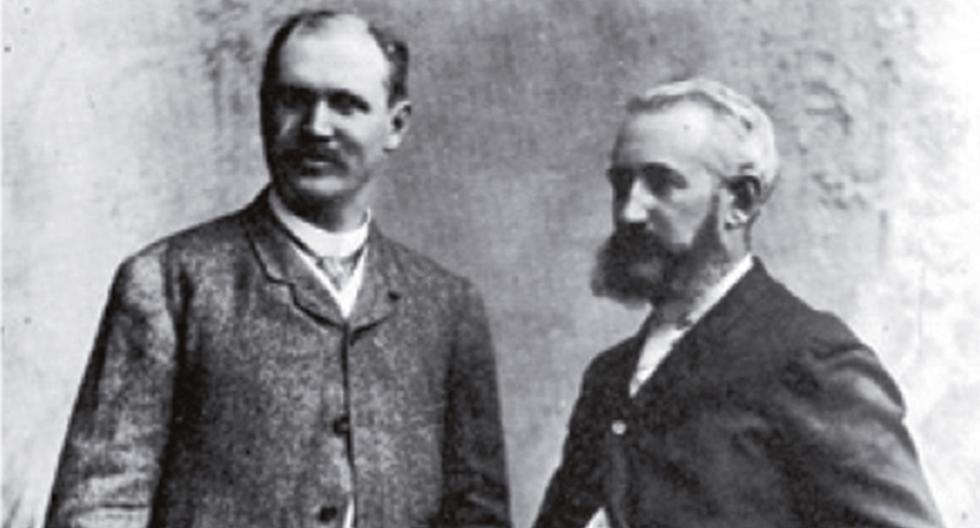 Los pioneros de la industria de la cerveza en el Perú: a la izquierda, J. Howard Johnston, y a la derecha, Jacobo Backus.  (Foto: Backus & Johnston)