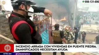 Puente Piedra: incendio consumió viviendas del AA. HH. Laderas de Chillón durante Navidad | VIDEO