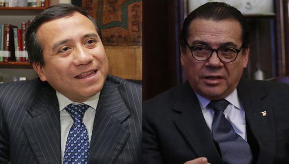 Samuel Abad y Enrique Mendoza, candidatos a defensor del Pueblo, expusieron sus propuestas ante el Congreso. (USI)