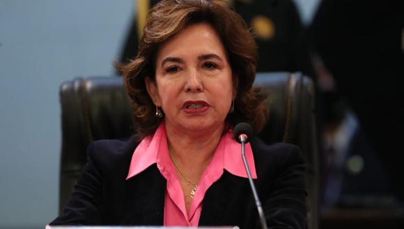 Elvia Barrios condenó golpe de estado. Foto: GEC