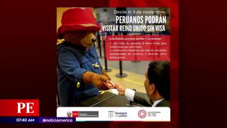 Peruanos podrán visitar el Reino Unido si necesidad de visa