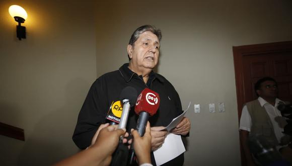 Alan García acusó al ministro del Interior de estas mintiendo.&nbsp; (Foto: Mario Zapata / GEC)