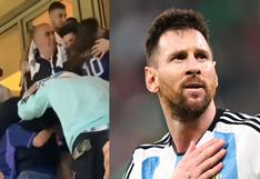 Desde las tribunas del Estadio Lusail: la celebración de la familia de Messi tras el triunfo de Argentina