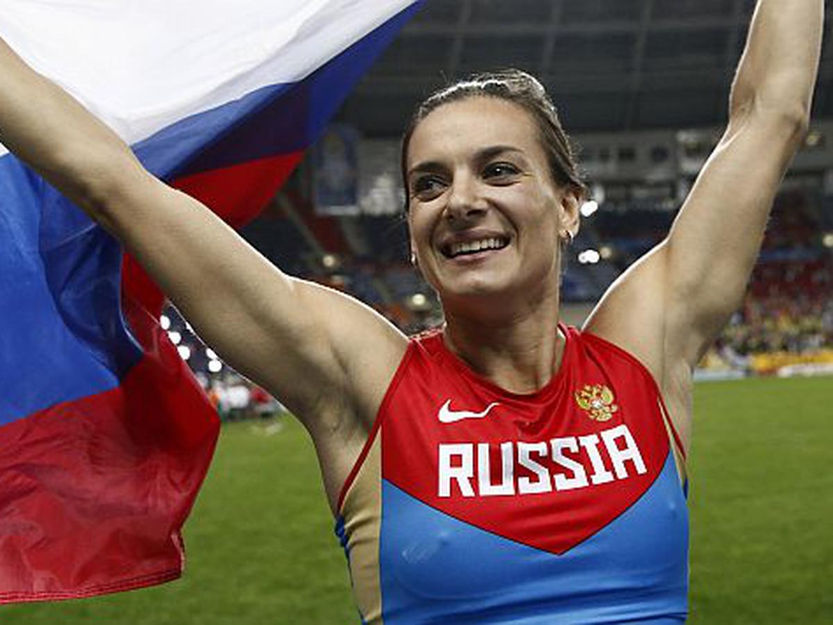 Isinbayeva se casa com atleta russo 6 meses após dar à luz
