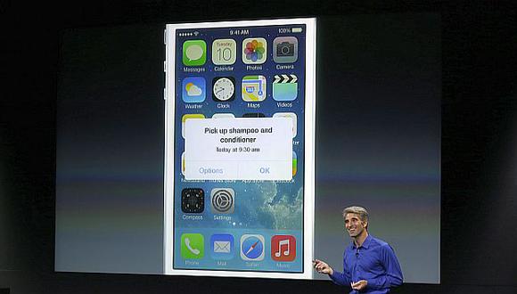 iOS7. Nuevo sistema operativo ha sido bien recibido por la crítica. (AP)