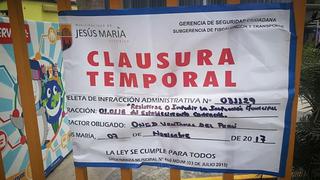 Municipalidad de Jesús María clausuró temporalmente local de Iceland Park