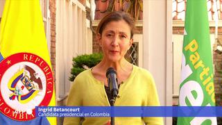 Íngrid Betancourt se lanzará para presidencia de Colombia con su propio partido