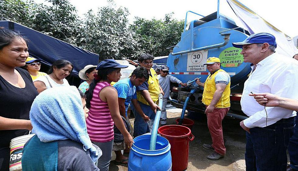 Luis Castañeda inspeccionó distribución de ayuda humanitaria en décimo albergue temporal de Carapongo. (Difusión)