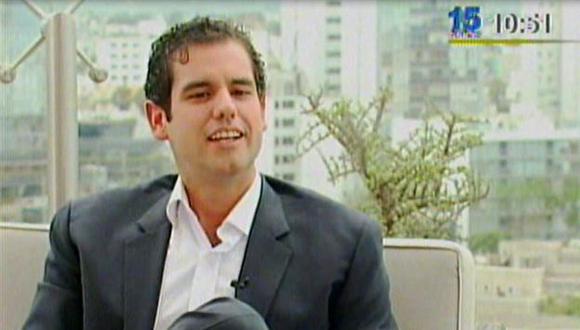 Alan García Nores es hijo del expresidente Alan García y de Pilar Nores. (Captura de canal N)