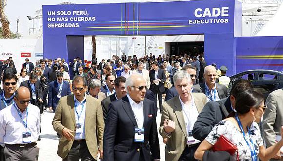 El evento de inauguración de CADE 2018 será esta tarde a las 4.pm. en Paracas. (Foto: GEC)