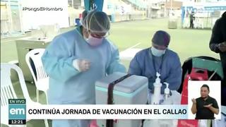 Se registra poca afluencia de público en vacunatorios en La Perla