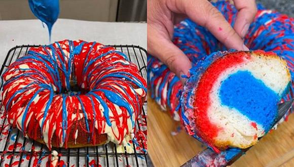 Este pastel viral de TikTok es ideal para celebrar el 4 de julio en Estados Unidos. (Foto: @katsalom / TikTok)