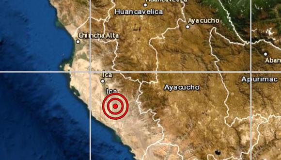 De acuerdo con el IGP, el epicentro de este movimiento telúrico se ubicó a 59 km al noroeste de Marcona, en Nazca, Ica. (IGP)