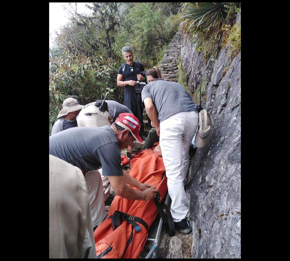 Rescatan turista en Machu Picchu