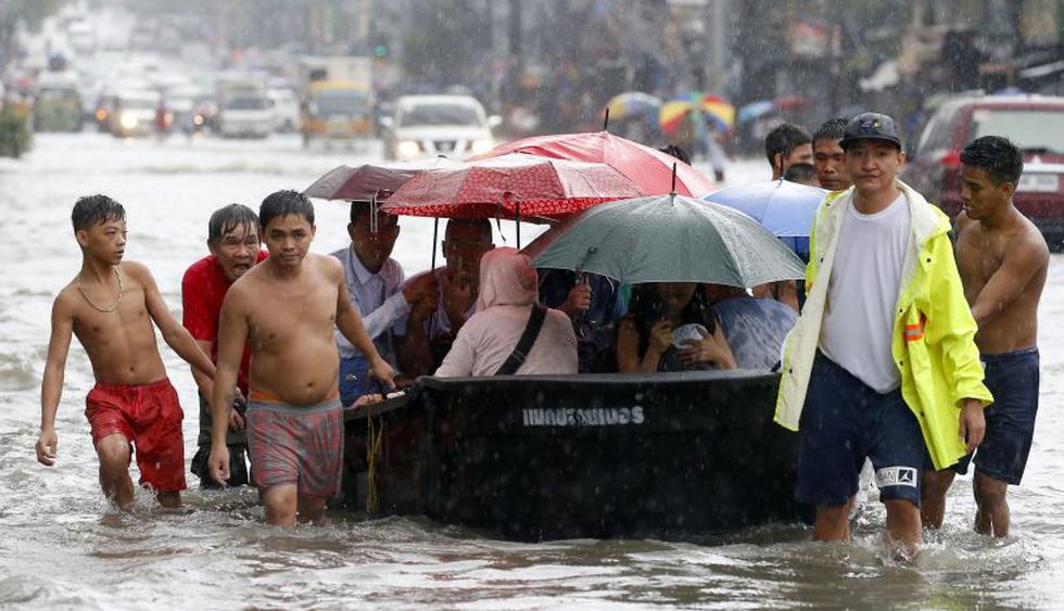 Masivas inundaciones en Filipinas obligan la evacuación de 8 mil personas(Foto: AP)