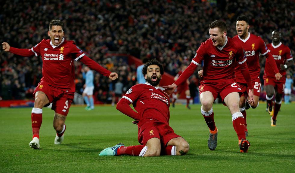 Liverpool goleó 3-0 a Manchester United en el duelo de ida entre ambos equipos por los cuartos de final de la Champions. (REUTERS)