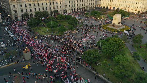 En los últimos meses, más de una marcha se ha convocado en rechazo al gobierno de Pedro Castillo. (Foto: Julio Reaño/@photo.gec)