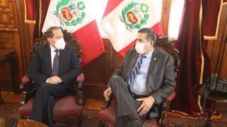 Premier Walter Martos se reúne con el presidente del Congreso Manuel Merino