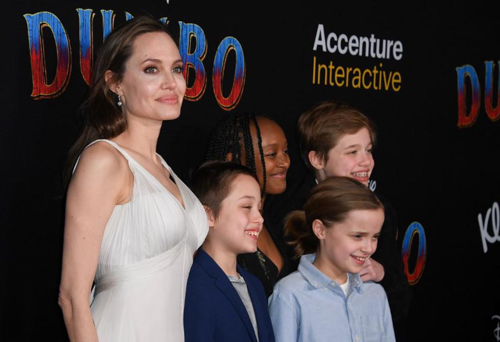 “Dumbo”: Angelina Jolie asiste a la premiere junto a sus hijos (Foto: AFP)