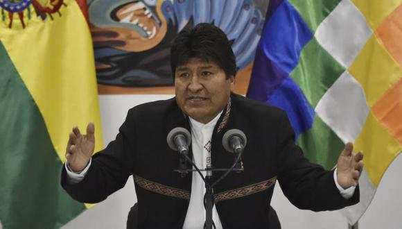 Evo Morales descartó cualquier negociación política con la oposición sobre el recuento final de las elecciones. (Foto: AFP)