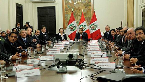 UNIDAD. Los líderes del país se reunión en Palacio de Gobierno. (Sepres)