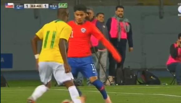 Vinicius Junior tuvo una gran participación en el amistoso Sub-20 entrre Brasil y Chile. (Captura: YouTube)