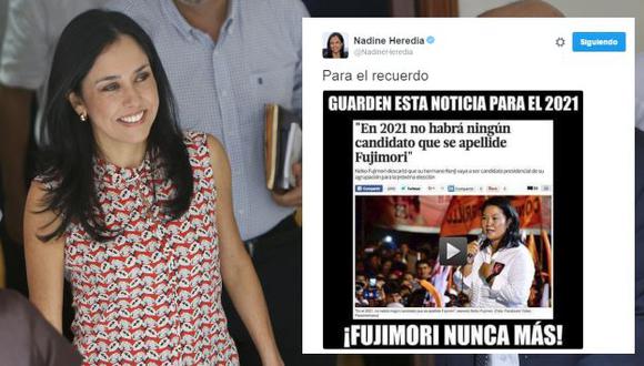 Nadine Heredia espera que Keiko Fujimori cumpla su palabra. (Perú21)