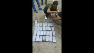 VRAEM: Policía incauta 35 kilos de alcaloide de cocaína en una camioneta [VIDEO]