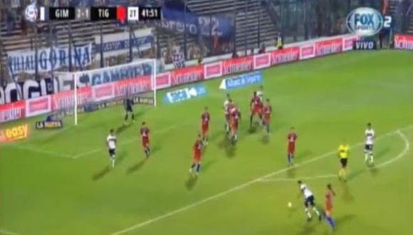 El volante peruano marcó en el encuentro entre Gimnasia y Esgrima La Plata vs. Tigre.