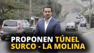 Álvaro Paz de la Barra: Proponen túnel Surco - La Molina