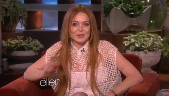Lindsay Lohan se siente alegre por volver con su familia. (Captura)