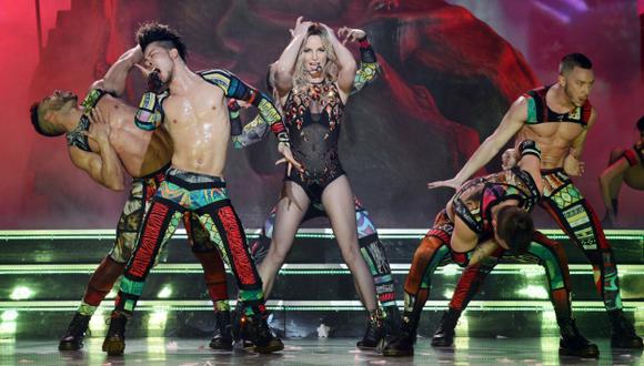 Britney Spears se lució en debut de show. (Agencia)