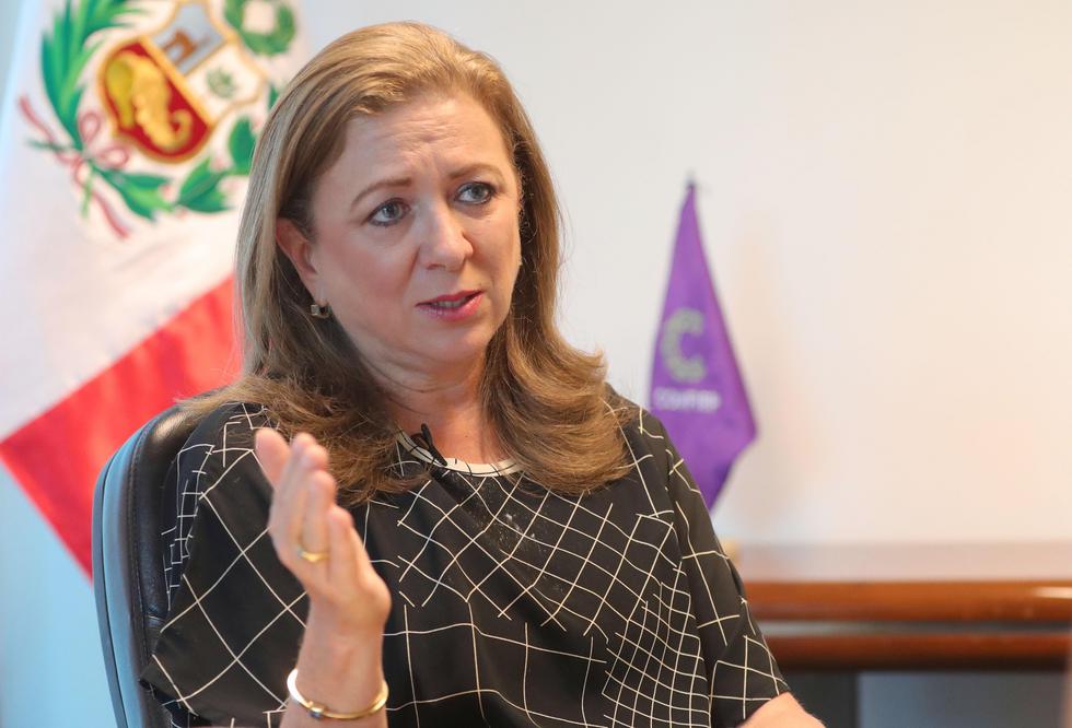 María Isabel León, presidenta de la Confiep. (Foto: GEC)
