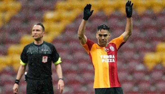 Radamel Falcao cuestionó previamente que no se haya paralizado la liga por el coronavirus. (Foto: Galatasaray)