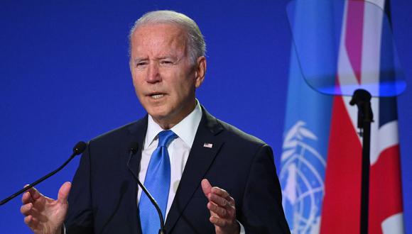 Joe Biden criticó la medida de China de no presentarse a las cumbres sobre el cambio climático. (Foto: Jeff J Mitchell / AFP)