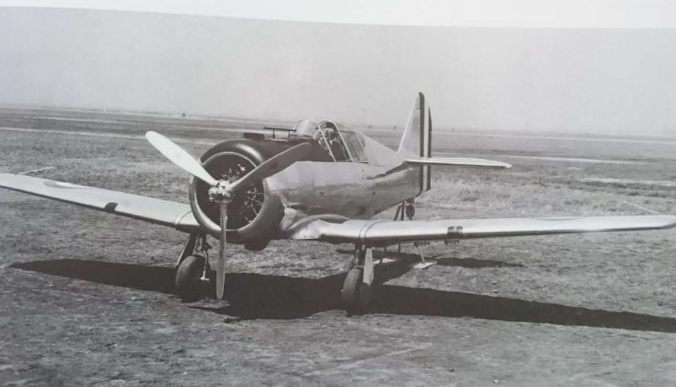 El histórico avión de Quiñones. (Foto: FAP)
