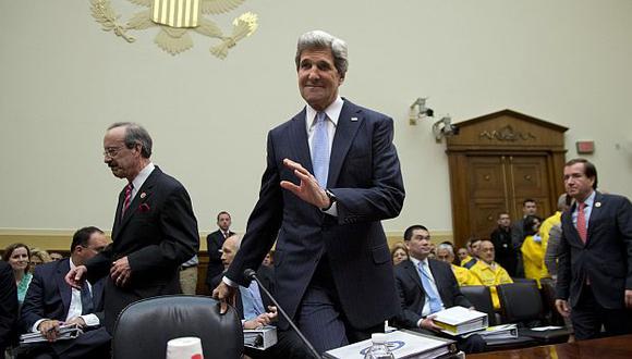 Kerry se presentó ante comité de política exterior de la cámara de Representantes. (AP)