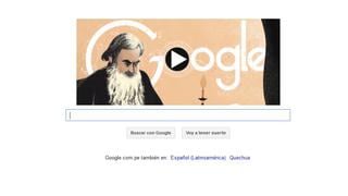 León Tolstói: Google recuerda su natalicio con un doodle